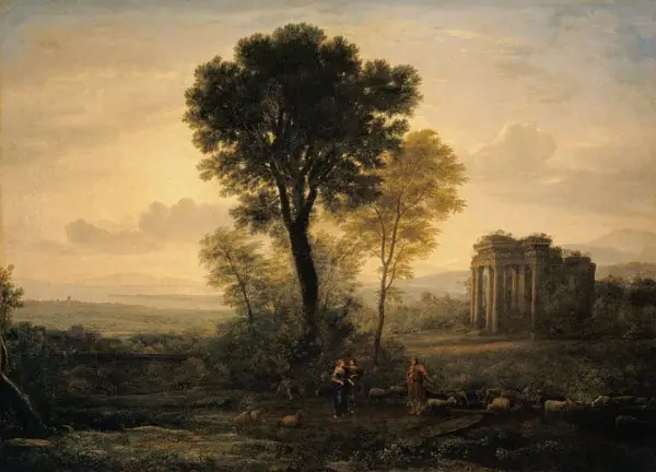 Landscape with Jacob, Rachel and Leah at the Well (Morning)