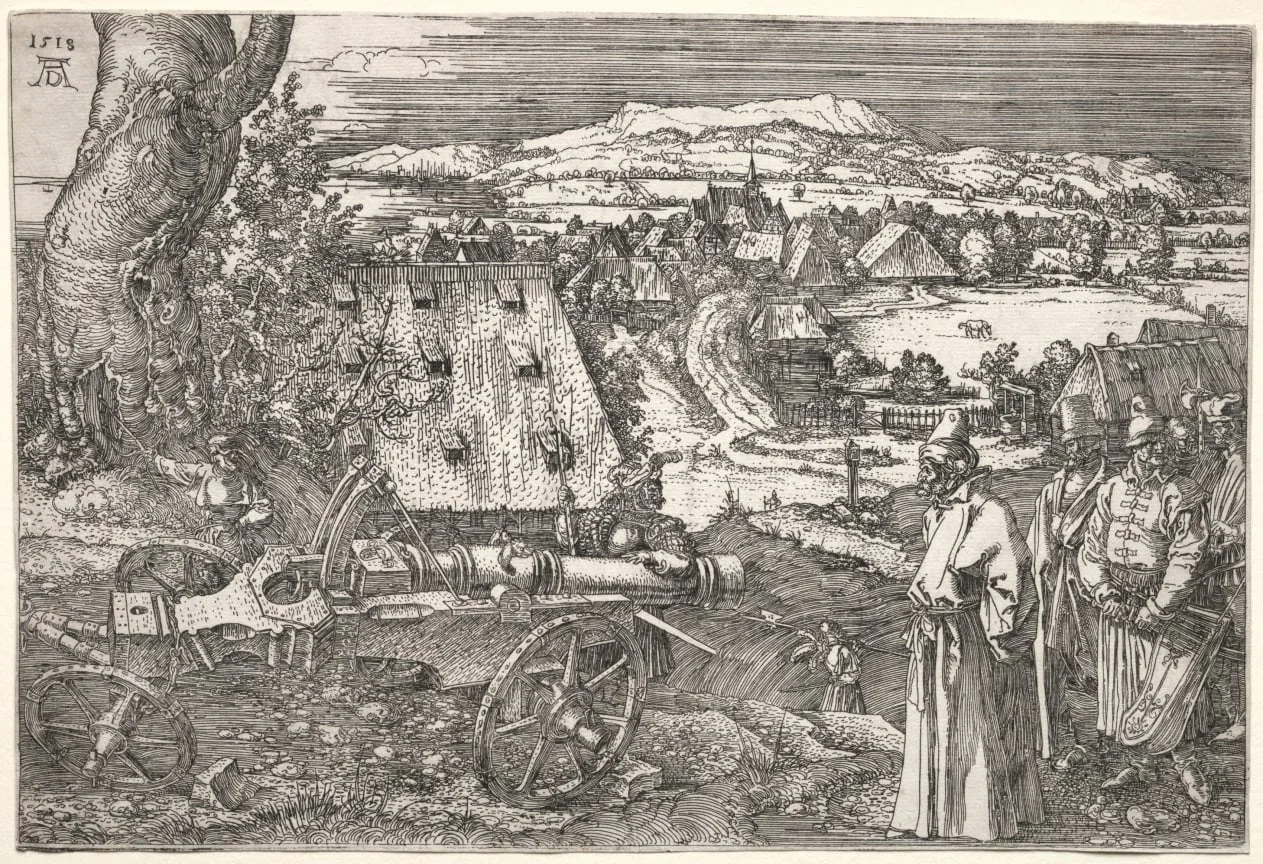 Landscape with the Cannon, by Albrecht Dürer, 1518