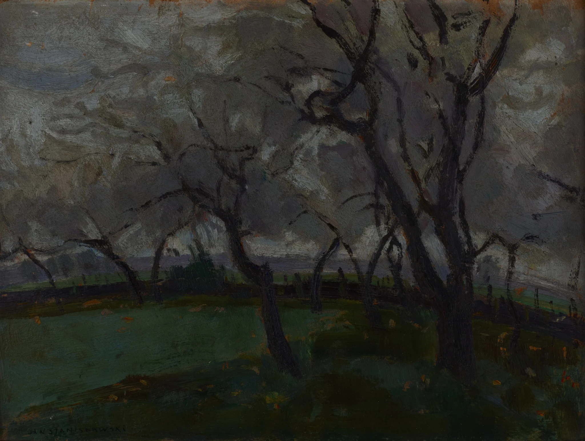 Landscape, by Jan Stanisławski, unspecified, 1900