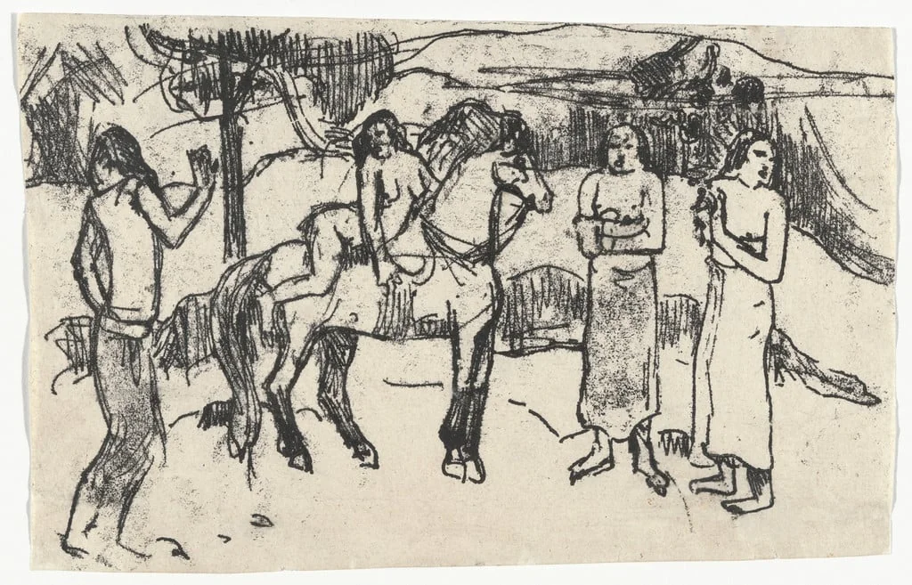 Untitled, by Paul Gauguin, oil, 1902