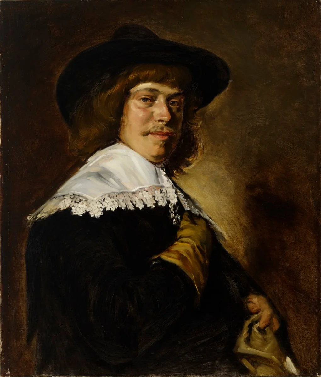 Nuoren miehen muotokuva käsine kädessään, kopio Frans Halsin mukaan, by Helene Schjerfbeck, unspecified