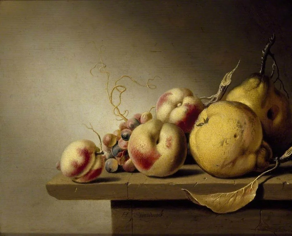 Still Life of Fruit on a Ledge