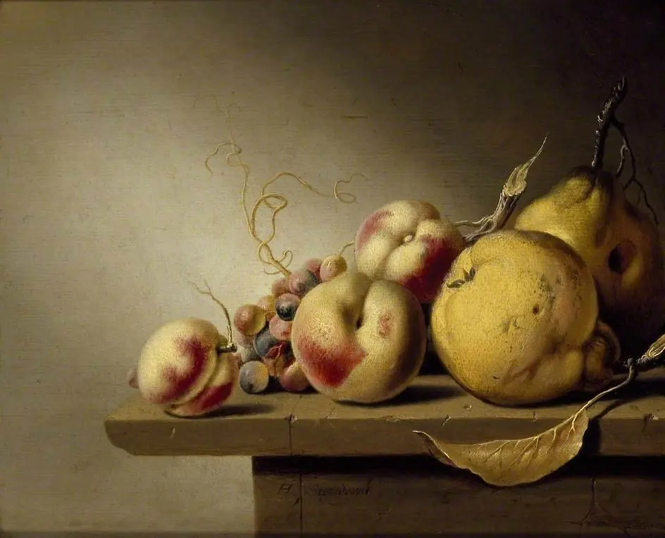 Still Life of Fruit on a Ledge