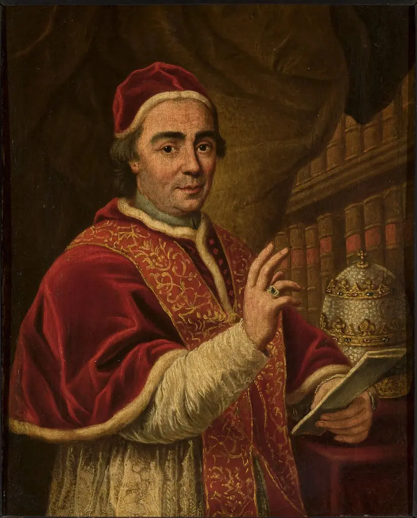 Portrait of pope Clement XIII