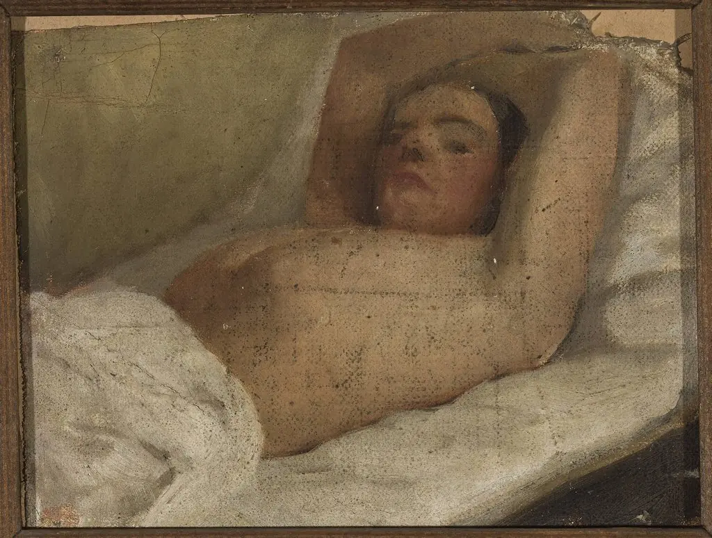 Study of a reclining woman