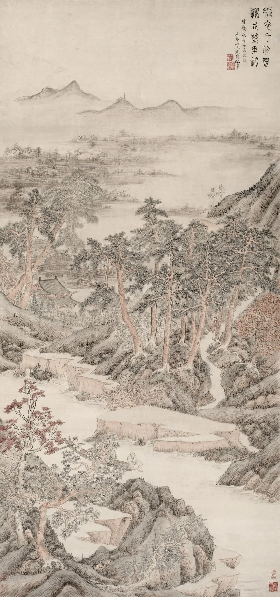 Washing the Feet (from the Dusty World), by Wen Boren, unspecified, 1570
