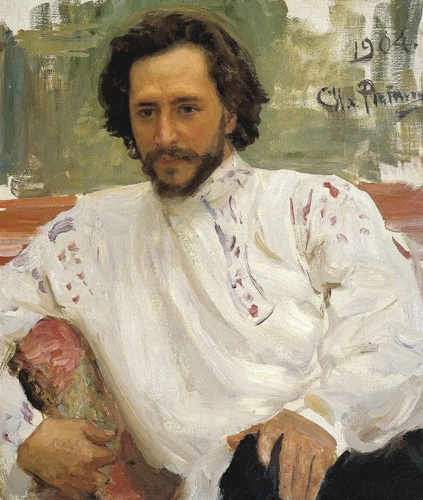 Portrait of writer Leonid Nikolayevich Andreyev.