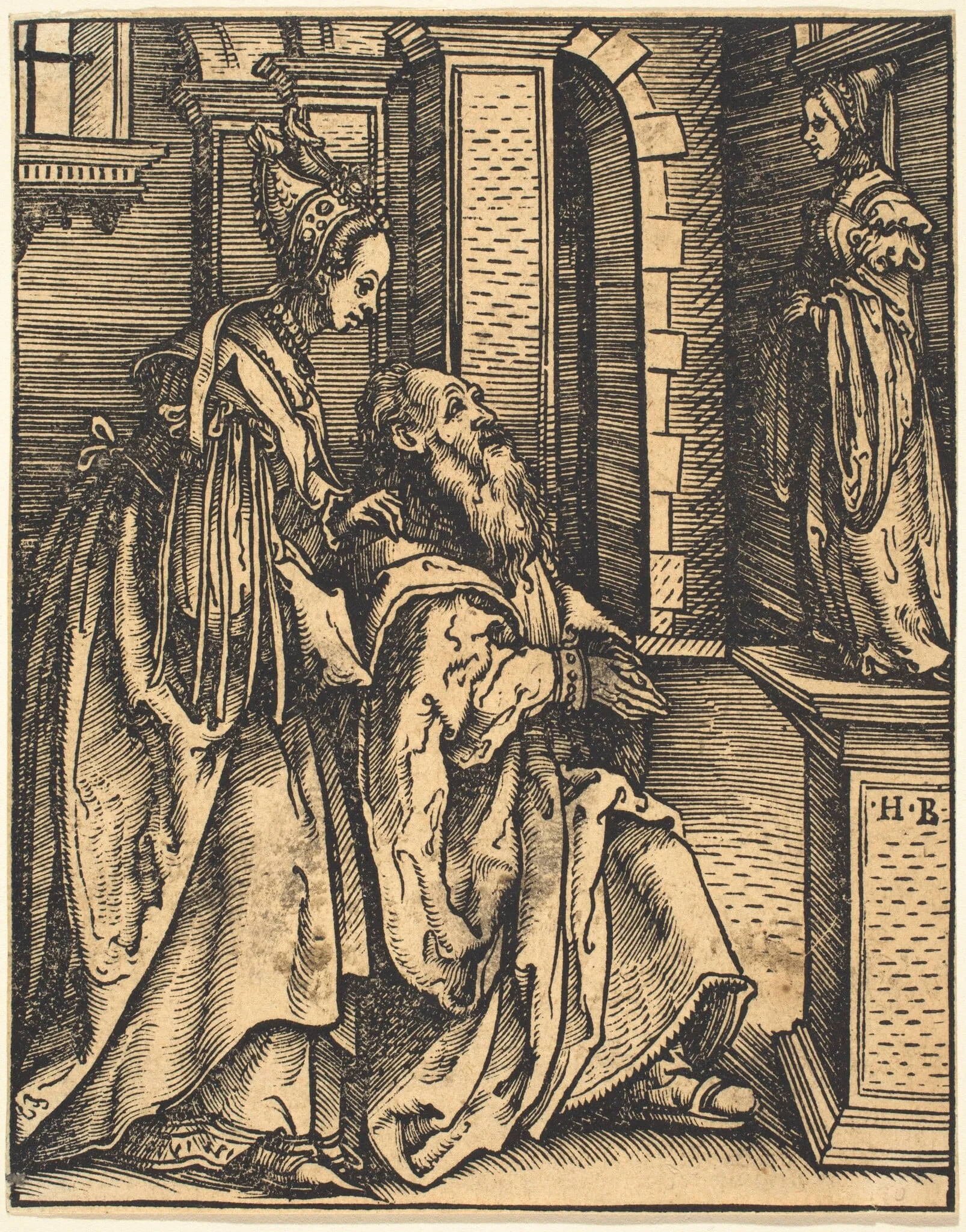 Solomon's Idolatry, by Hans Burgkmair the Elder, ink, 1519