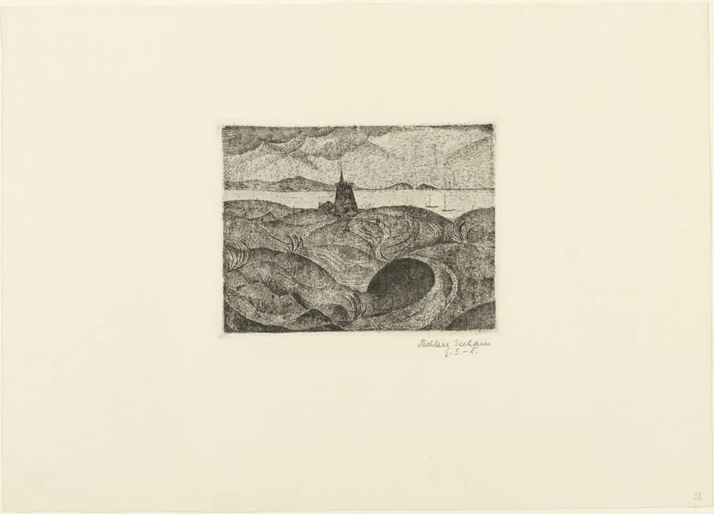 Untitled, by Paul Adolf Seehaus, ink, 1916