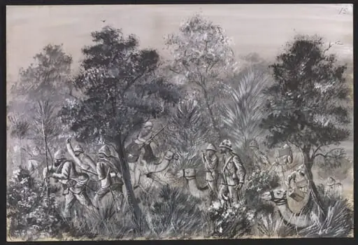 Attack on Convoy of Wounded under Col. Talbot.  Feb. 1885.