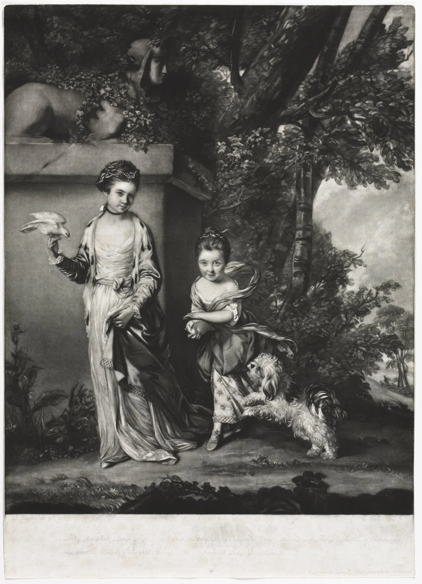 The Ladies Amabel and Mary Jemima Yorke, by Edward Fisher, 1761