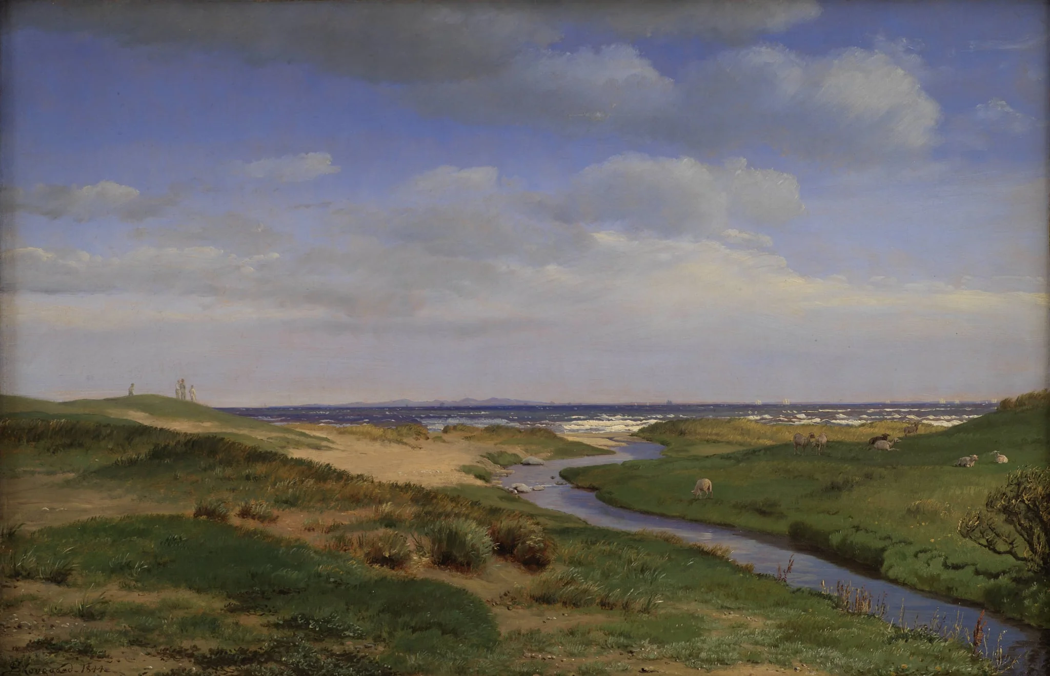 View of the North Coast of Zealand at Dronningmølle, by Unknown, 1844