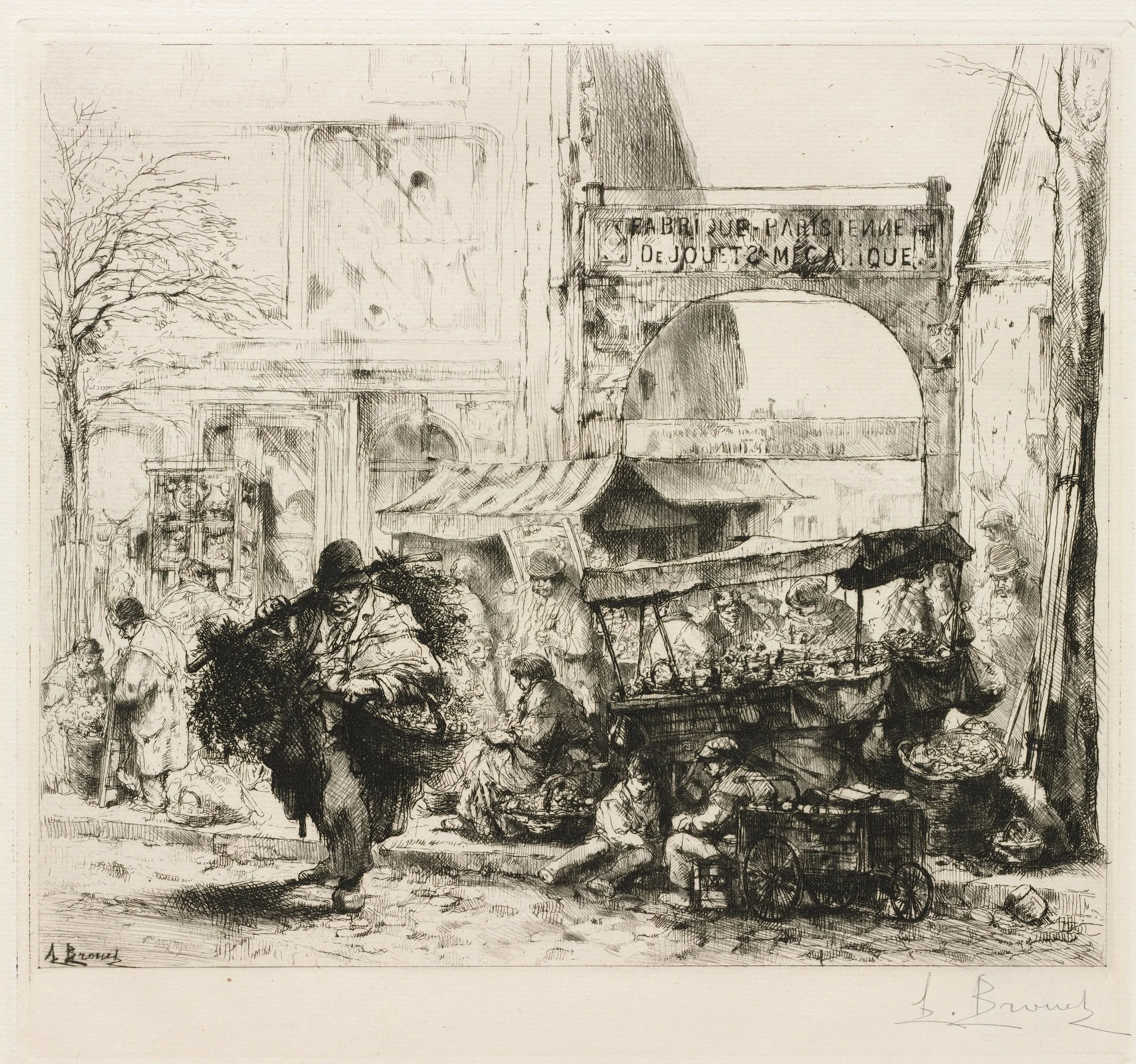 Une Matinee Avenue de Clichy, by Auguste Brouet, 1925