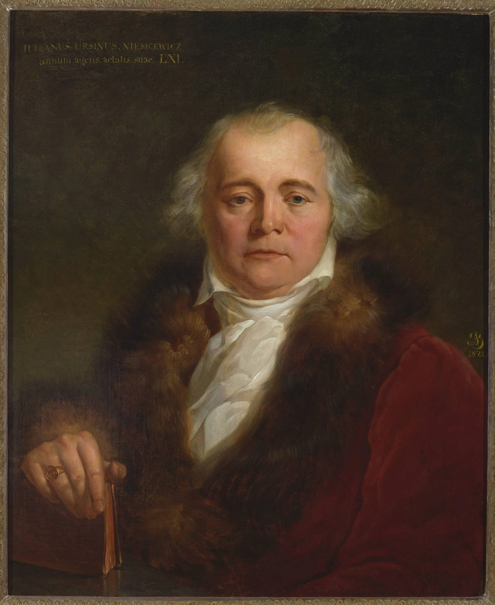 Portrait of Julian Ursyn Niemcewicz, by Antoni Brodowski, oil, 1820