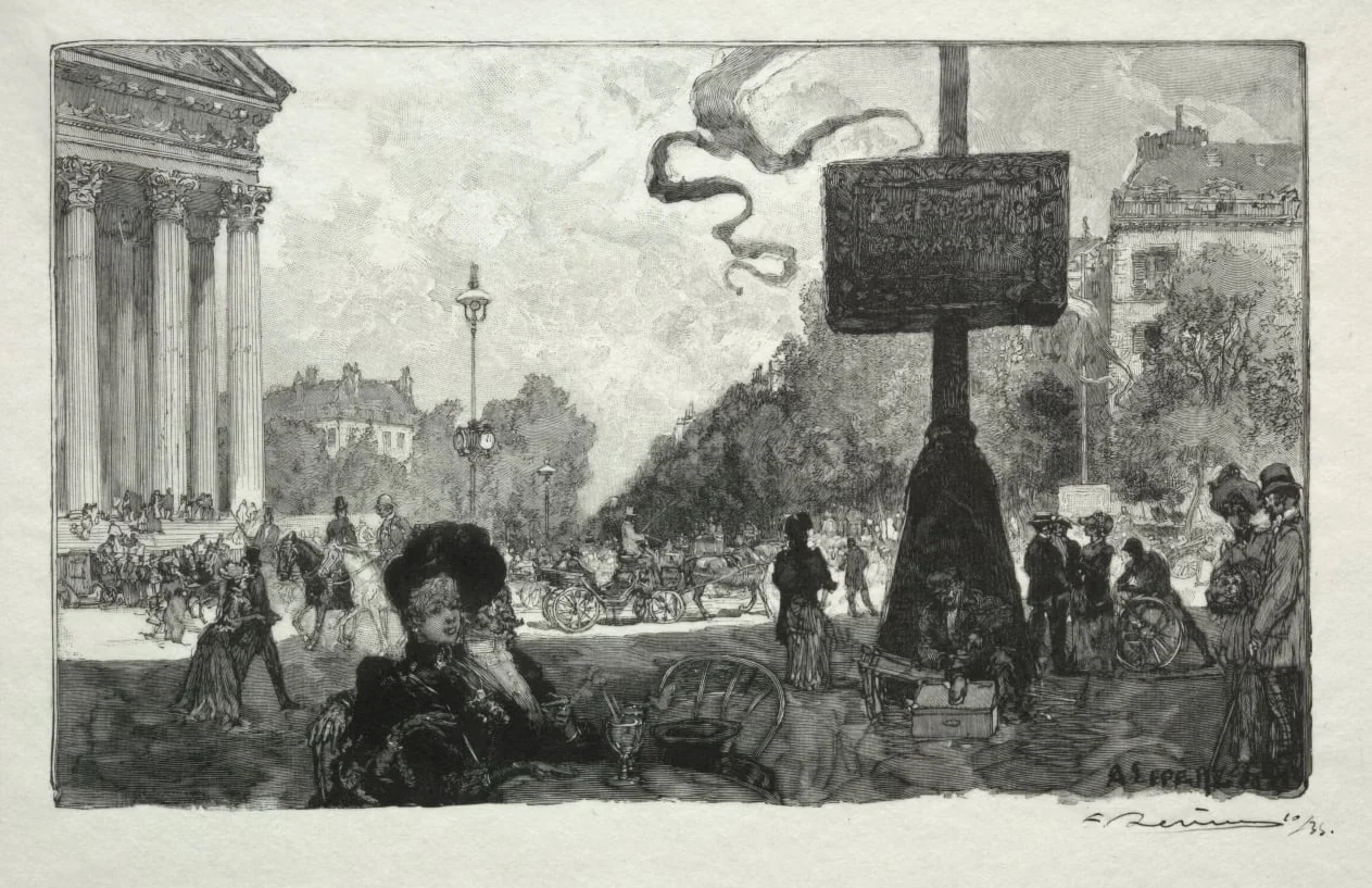 Coin de la Rue Royale, by Auguste Lepère, 1890