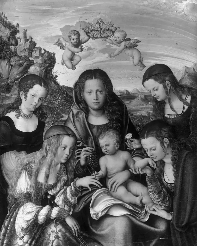 The Virgin and Child with Four Female Saints