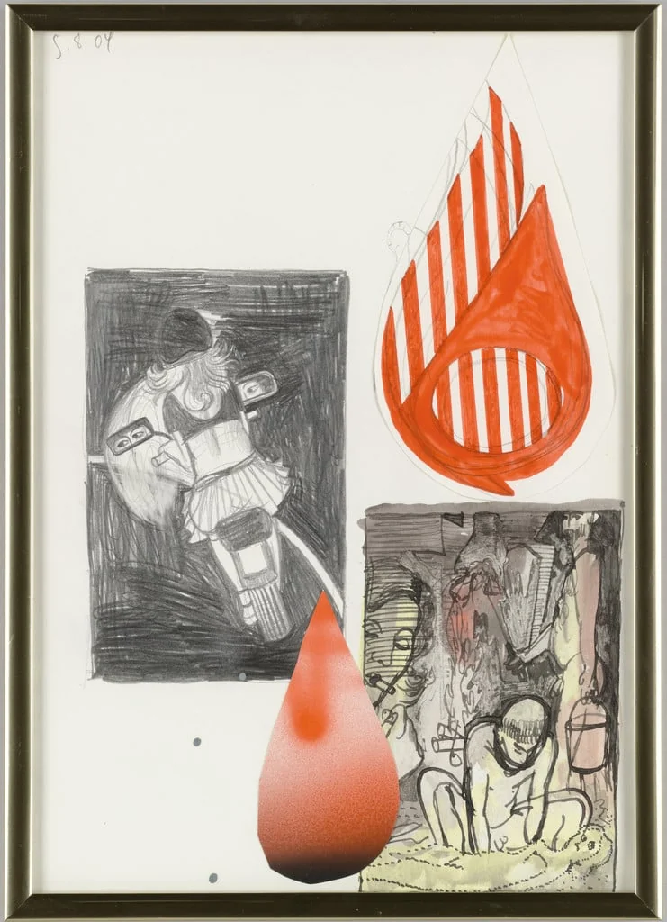 Untitled, by Bernhard Martin, watercolor, 2004