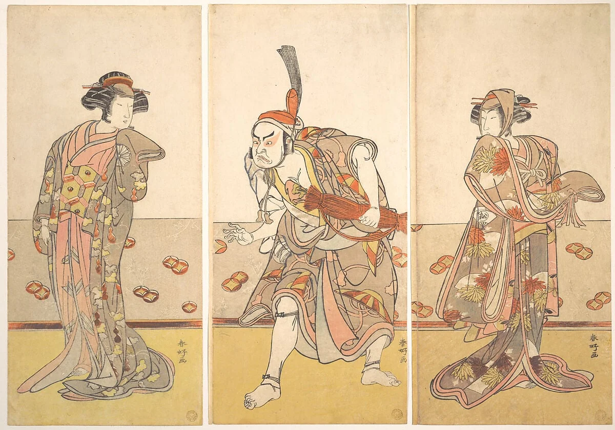 Untitled, by Katsukawa Shunkō, ink, 1785
