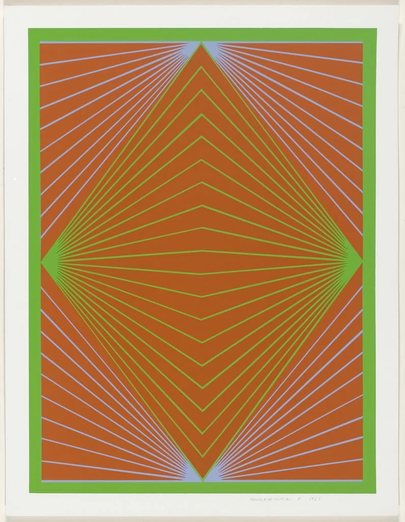 Untitled, by Richard Anuszkiewicz, ink, 1965
