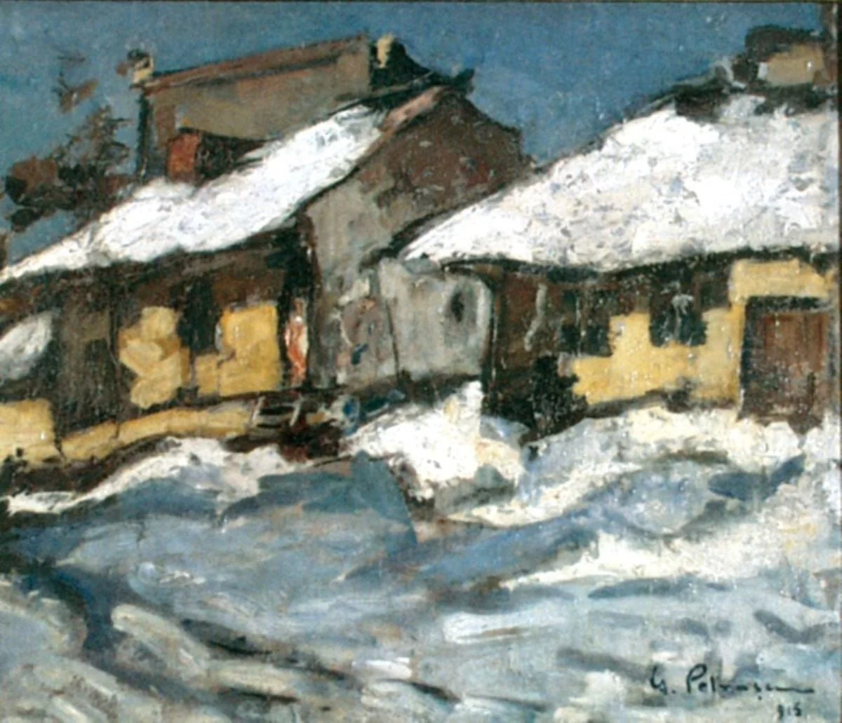 Case iarna, by Gheorghe Petrașcu, unspecified, 1915