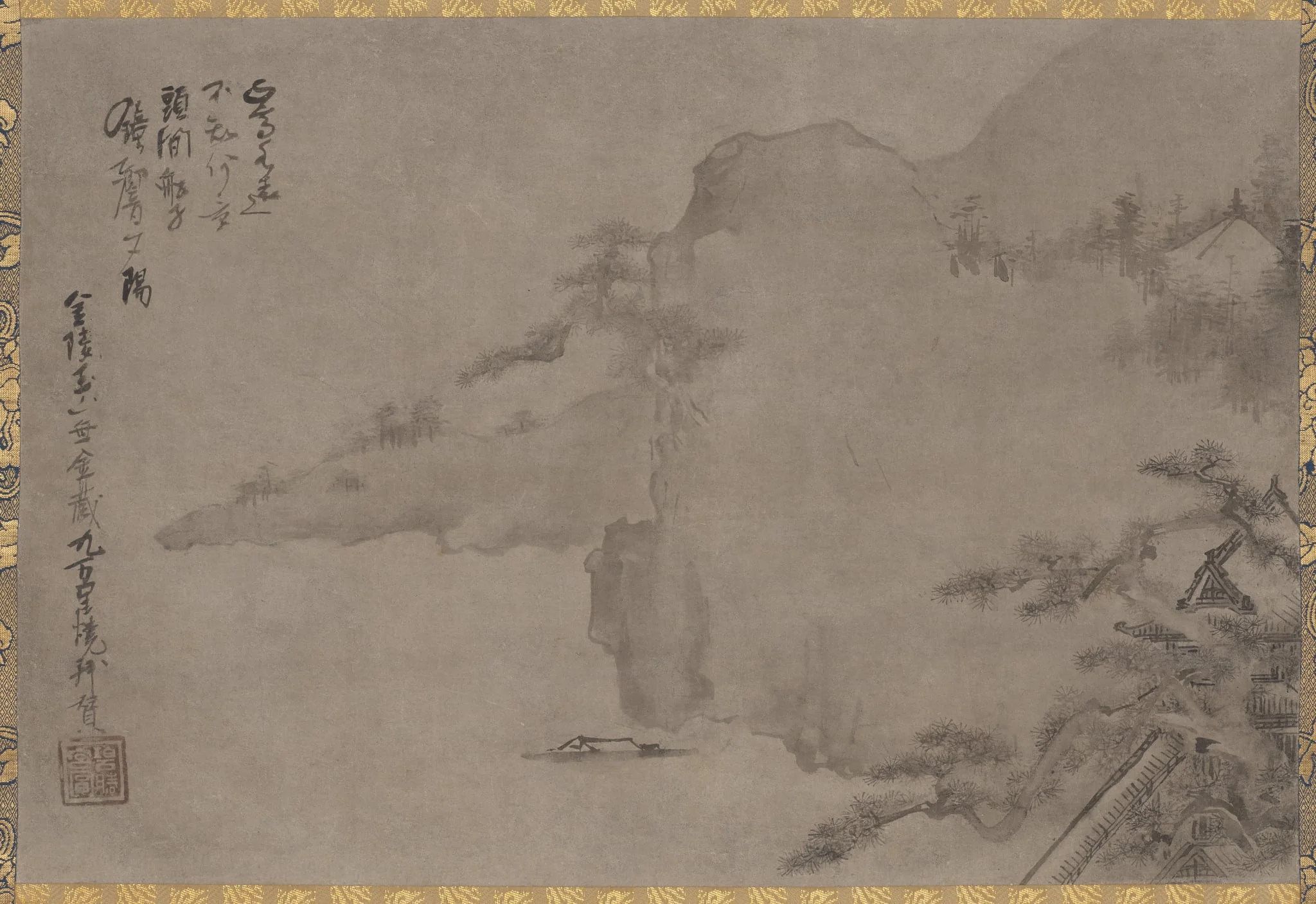 Coastal Landscape, by Iwasa Matabei, unspecified, 1594