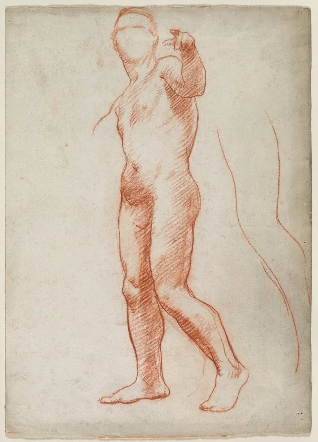Standing Male Nude, by Unknown, 1904