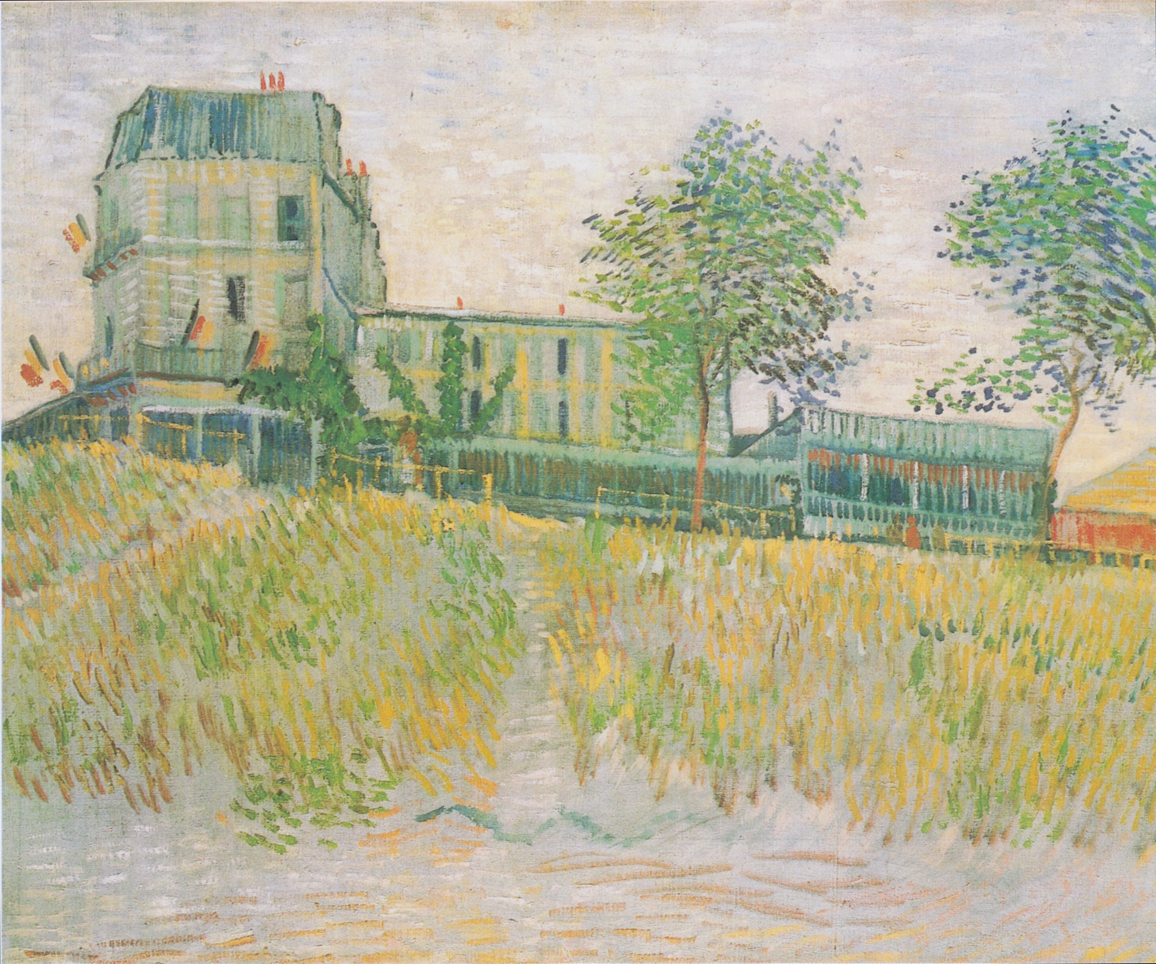 Restaurant de la Sirène at Asnières, The, by Vincent van Gogh, oil, 1894