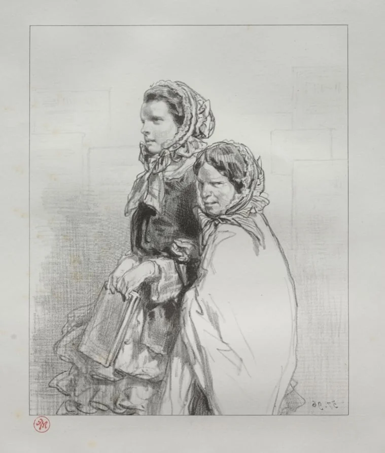 Par-ci, par-lá:  My Daughter has sung, by Paul Gavarni, 1855