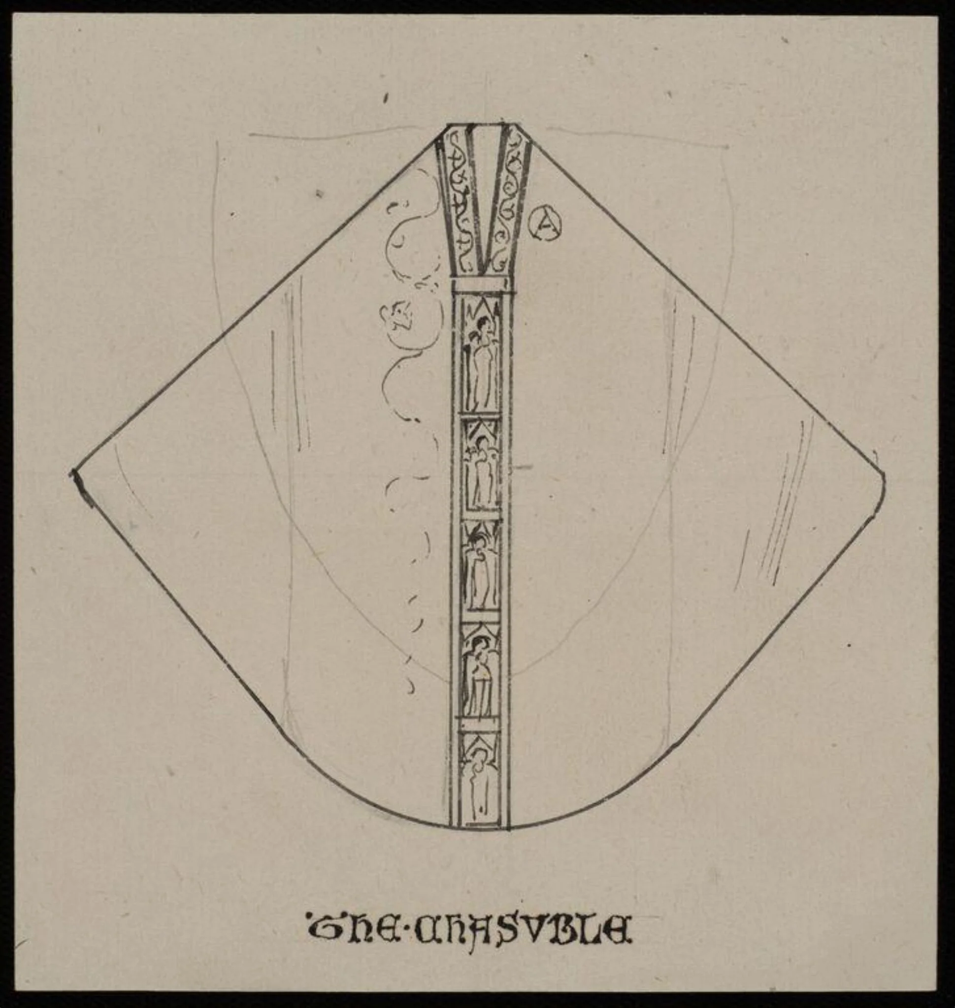 Ornament on ecclesiastical vestments, by Charles Frederick Godbold Turner, 1895