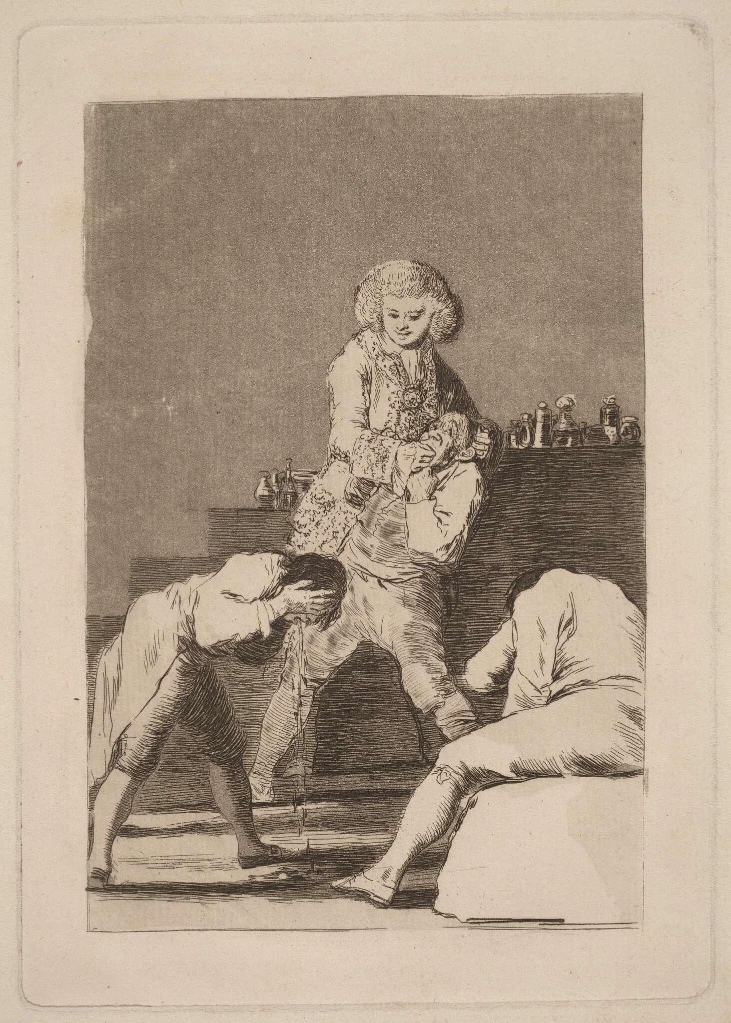 Al Conde Palatino (To the Count Palatine), by Francisco Goya, ink, 1799