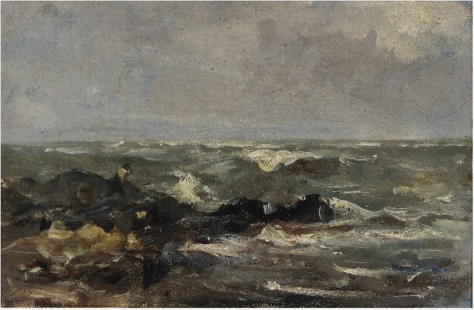 A Rocky Shore, by Nathaniel Hone the Younger, unspecified, 1881