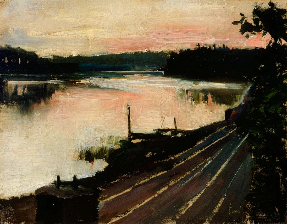 Iltamaisema Eläintarhasta, by Akseli Gallen-Kallela, unspecified
