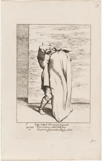 Bertoldo Placing the Jailer in the Sack