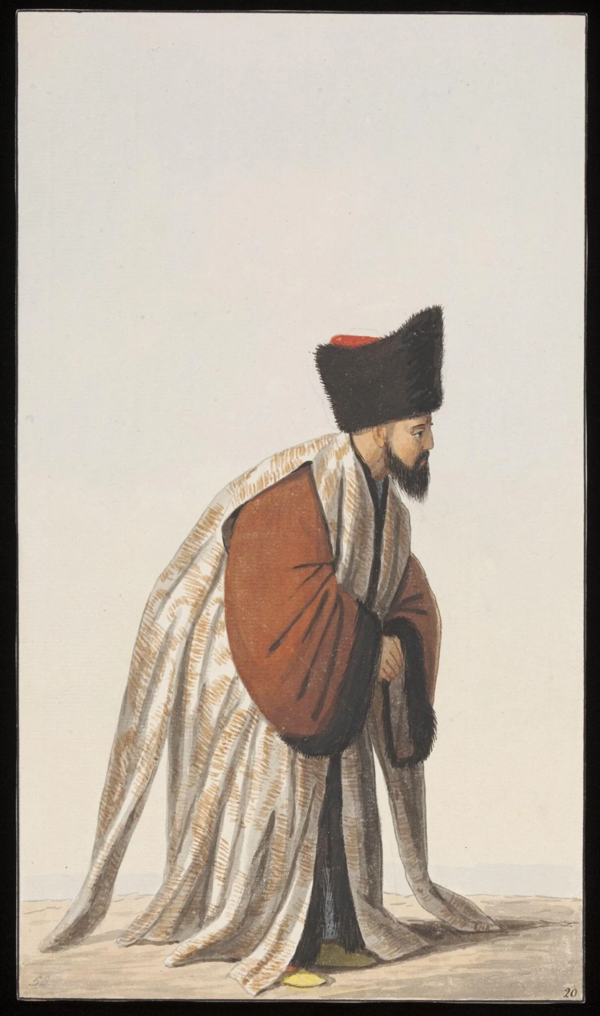 Tercüman, or Dragoman, by Anonymous Greek artist, watercolor, 1809