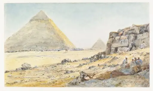 Tombeau de Lipsius.  Pyramide. Chefren. 1880-1890