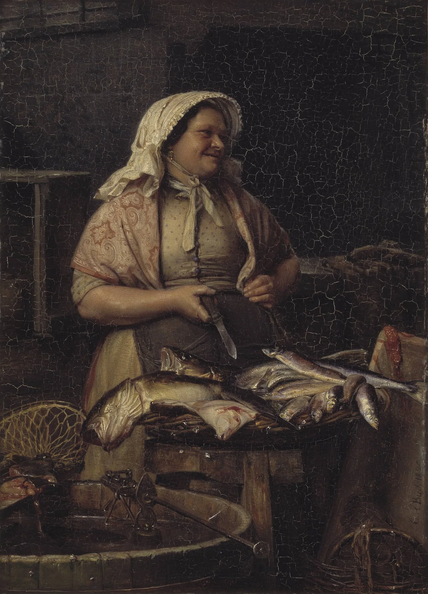 A Fishwife, by Unknown, 1875