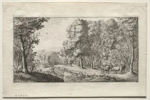 The Road at the Border of the Woods