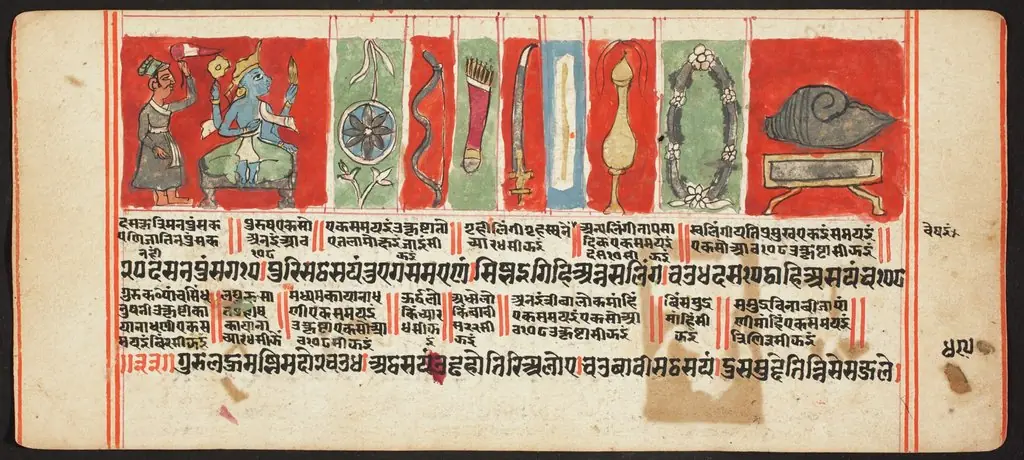 Tantric Manuscript, "Sangrahani Sutra"