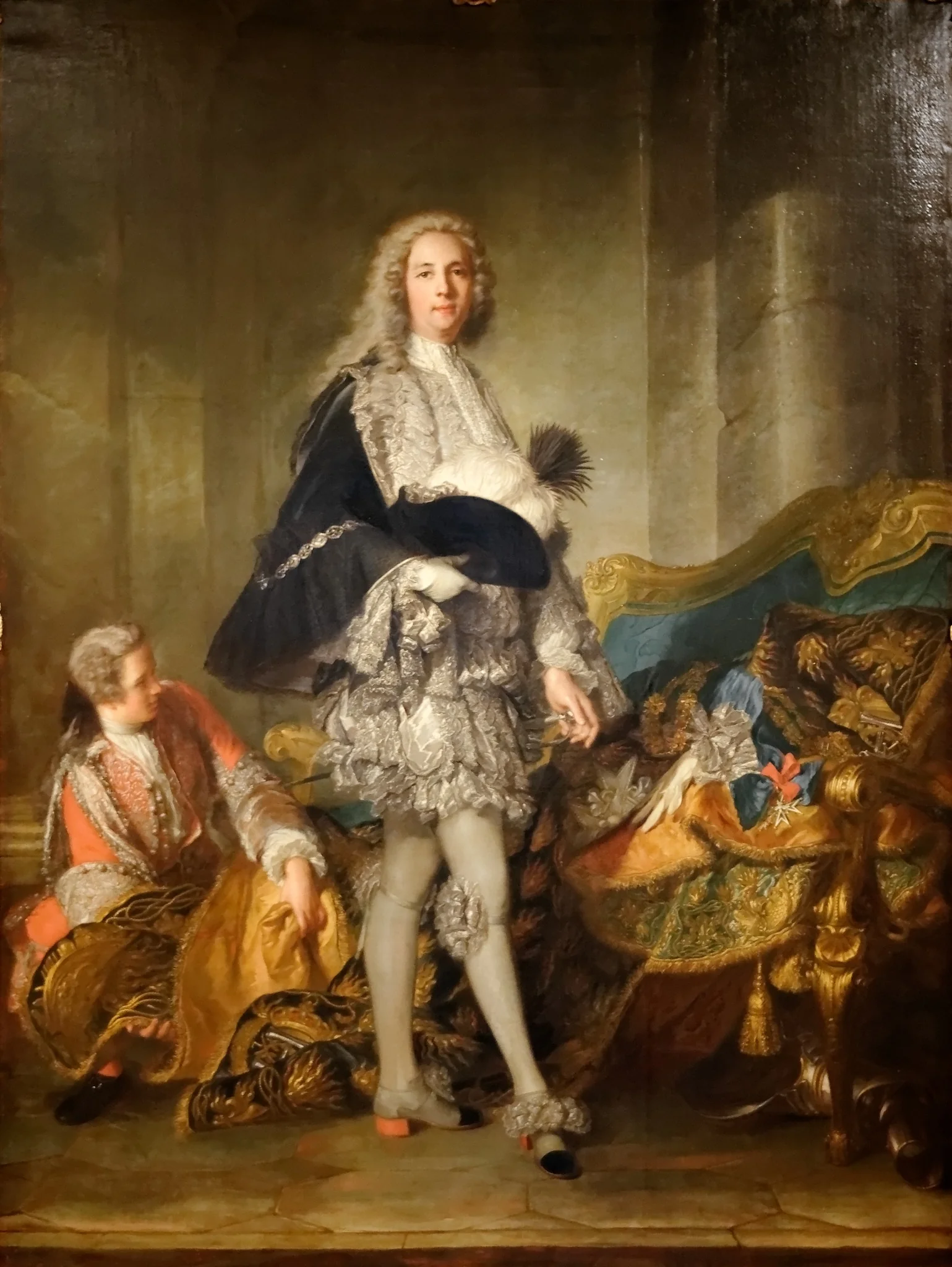 Portrait of the Duke of Richelieu, by Jean-Marc Nattier, oil, 1732