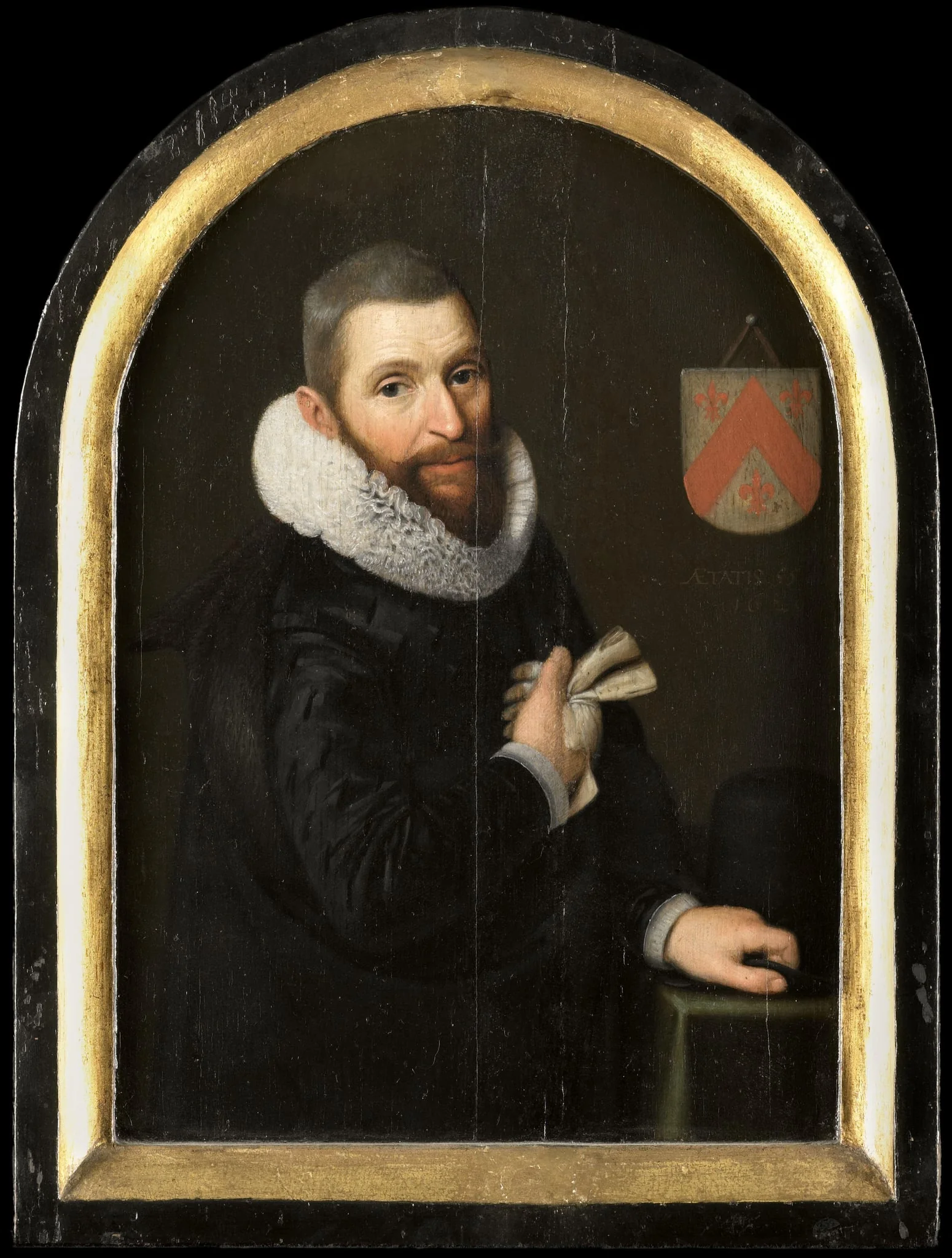 Portrait of Johan Gerritsz van Schoterbosch  (c. 1564-1654), by Unknown, unspecified, 1620