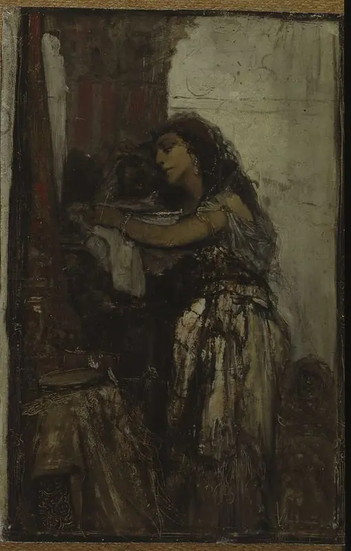Salome with the head of St. John, sketch