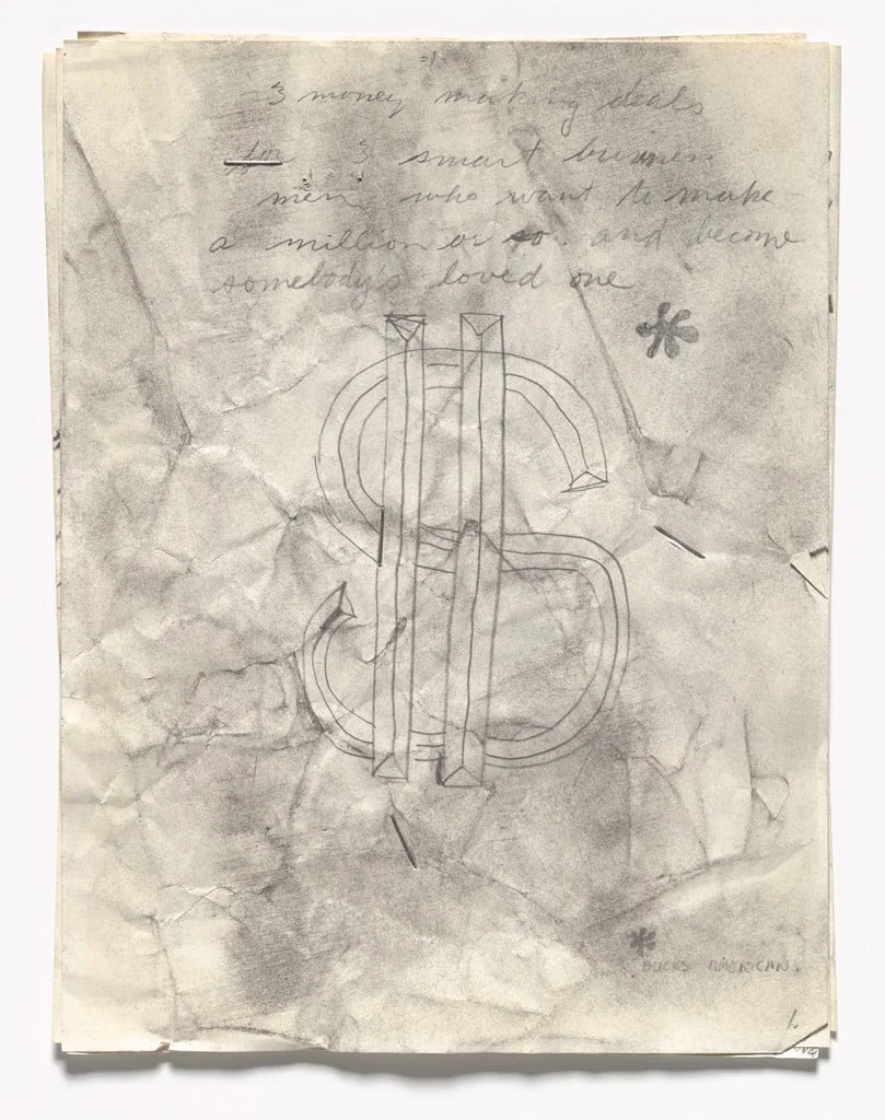 Untitled, by Neil Jenney, ink, 1968