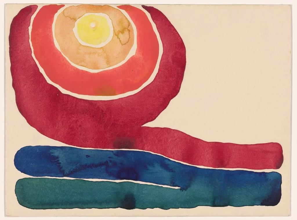 Untitled, by Georgia O'Keeffe, watercolor, 1917