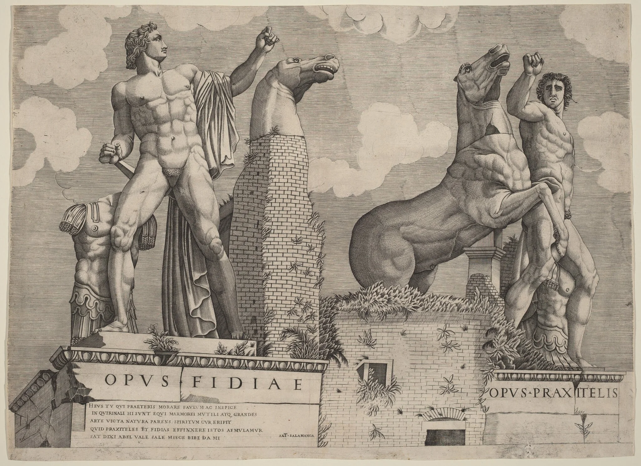 Opus Filiae... Opus Praxitelis, by Italian 16th Century, ink, 1546