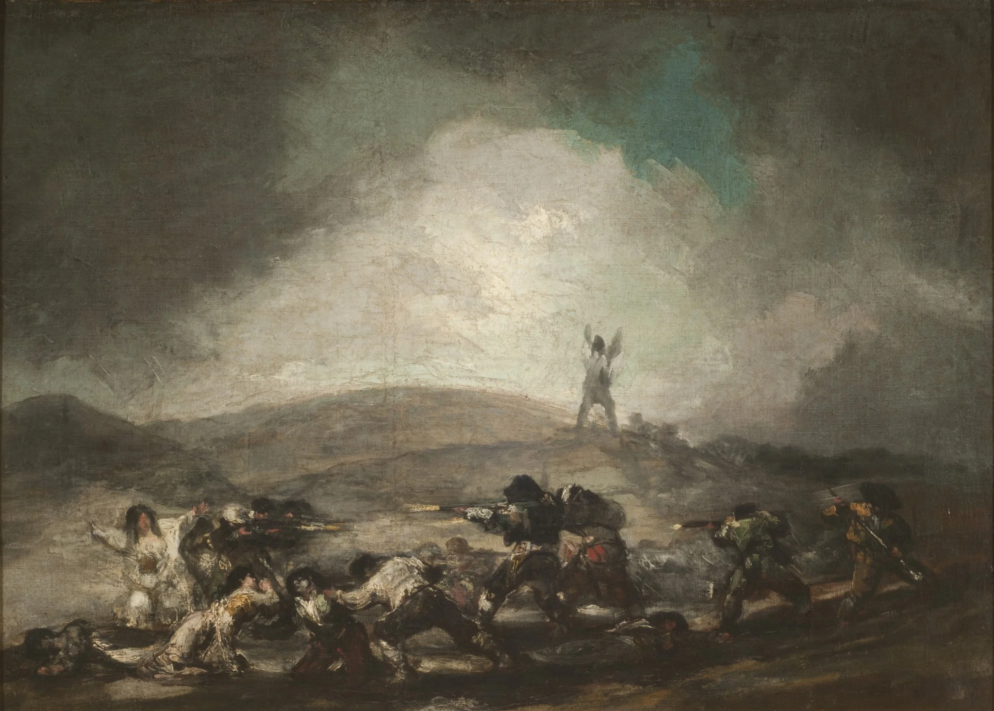 War Scene, by Francisco Goya, oil, 1808