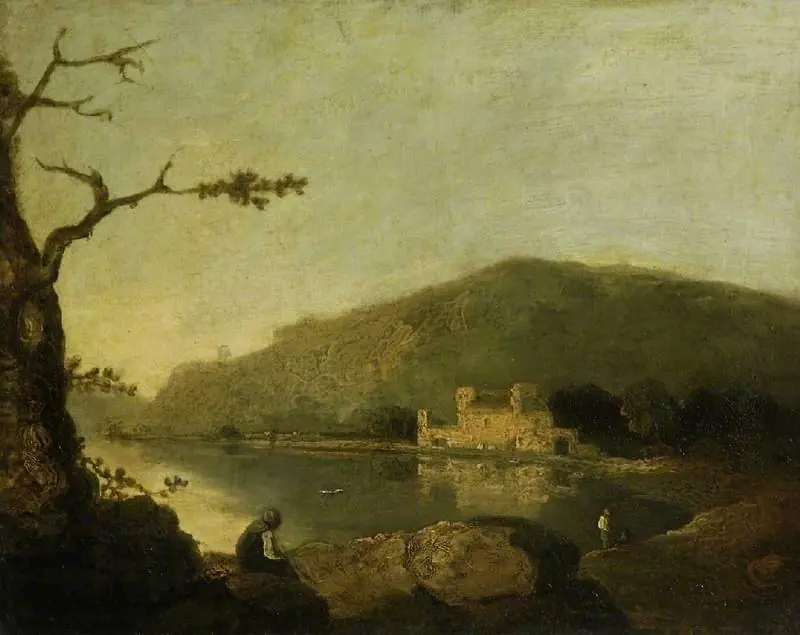 Lake and hills