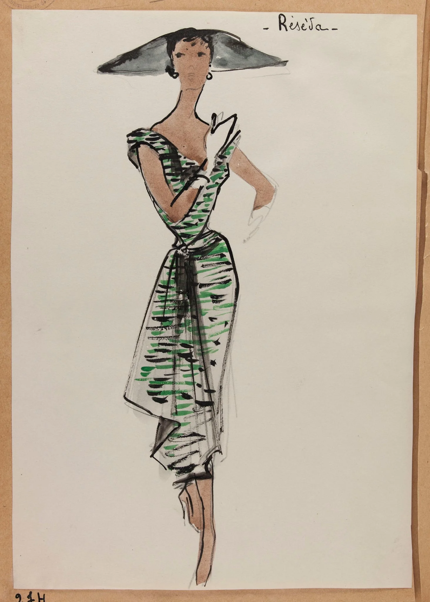 Réséda, by Carven, 1951