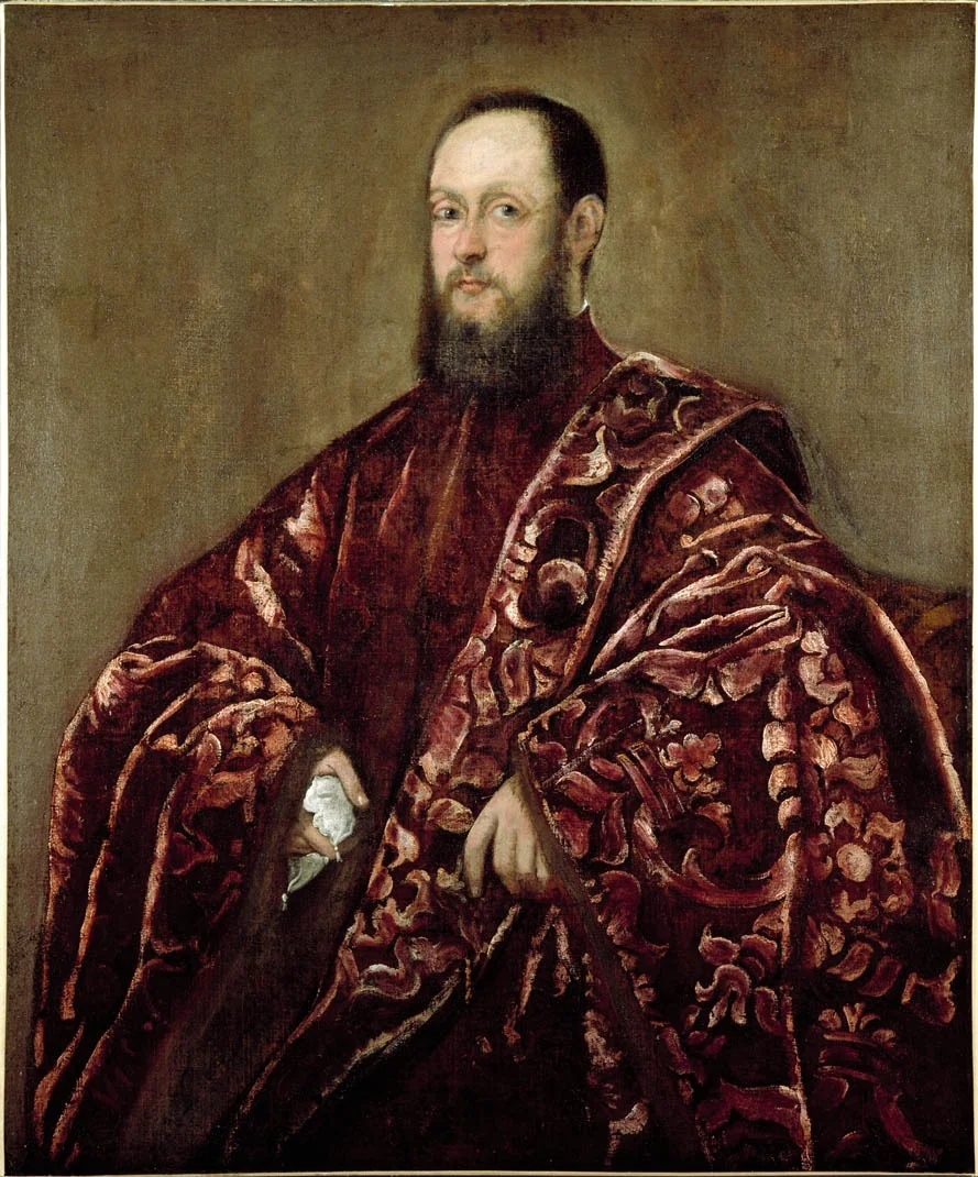 Portrait d'un membre de la famille Foscari, by Jacopo Tintoretto, oil, 1555
