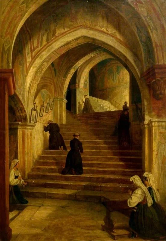 The Scala Santa at the Benedictine Monastery of Subiaco, near Rome