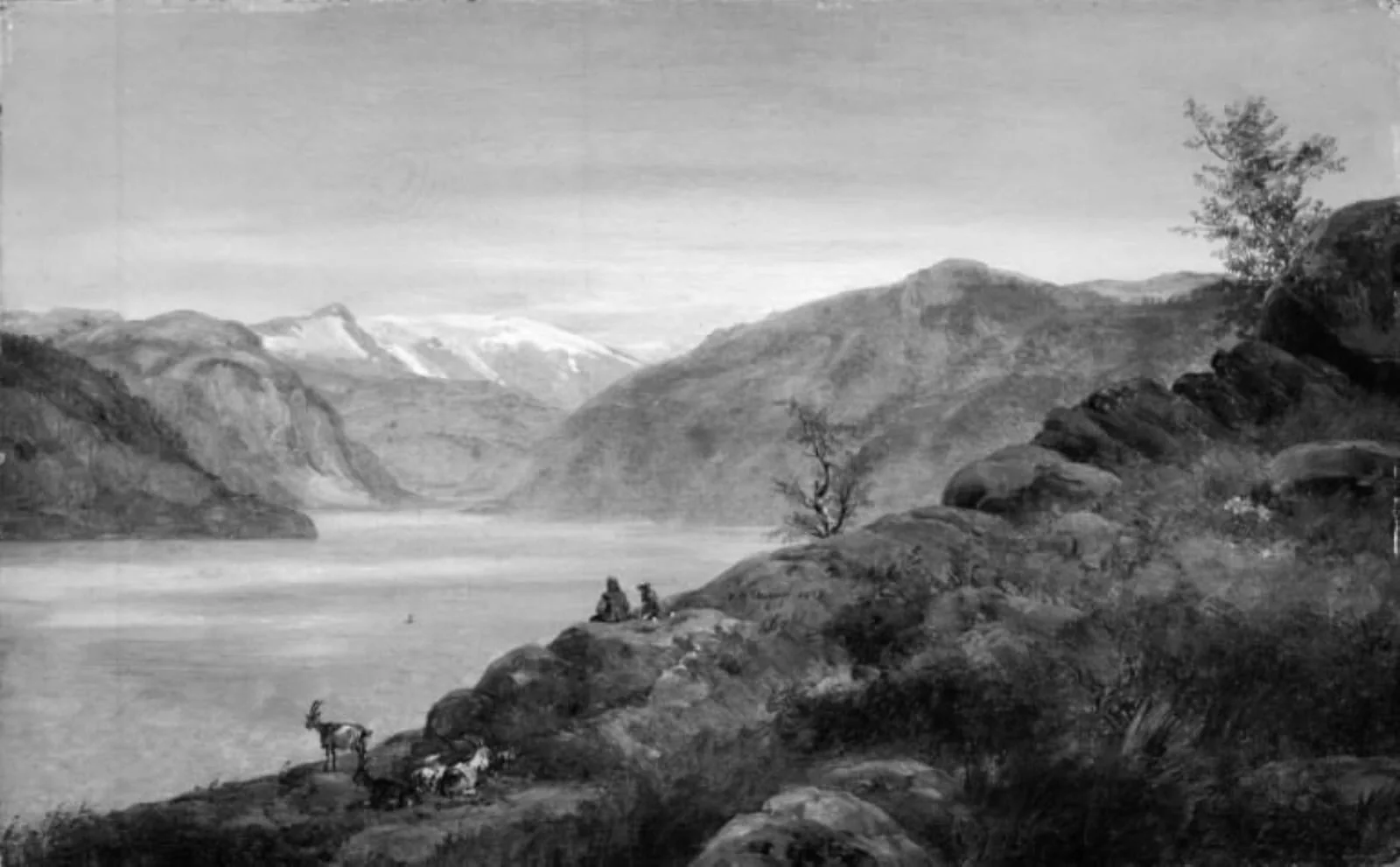 Landscape Study. Kroken at Sogn, Norway, by Unknown, unspecified, 1826